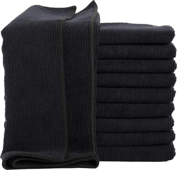 Produktbild Casativo 20er Set Mikrofaser-PutztÃ¼cher, schwarz, 40 x 40 cm (20 Stk.)