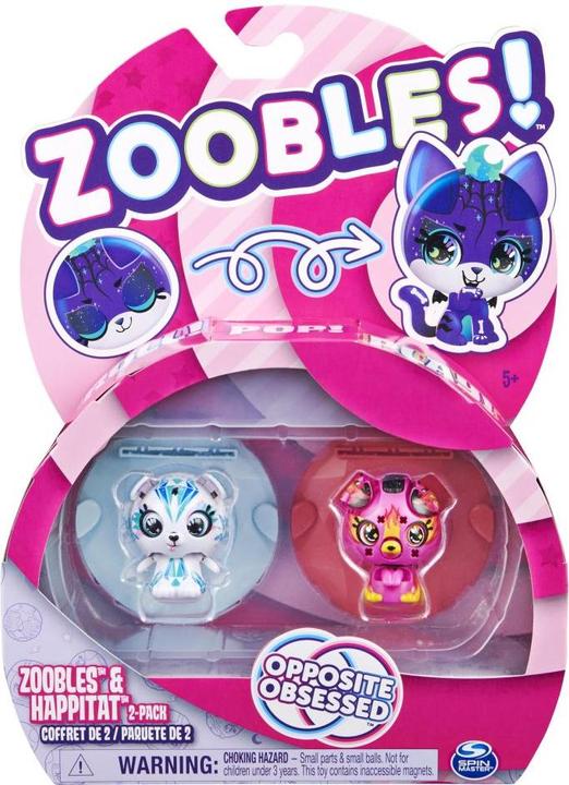Image du produit Zoobles 2 figurines à collectionner avec mécanisme de transformation