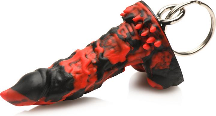 Actual product image Frisky Feuer Dämon Silikon Schlüsselanhänger