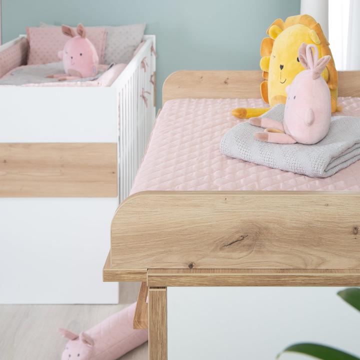 Image du produit Roba Set de chambre d'enfant Lion (Unité de changement, Lit de bébé)