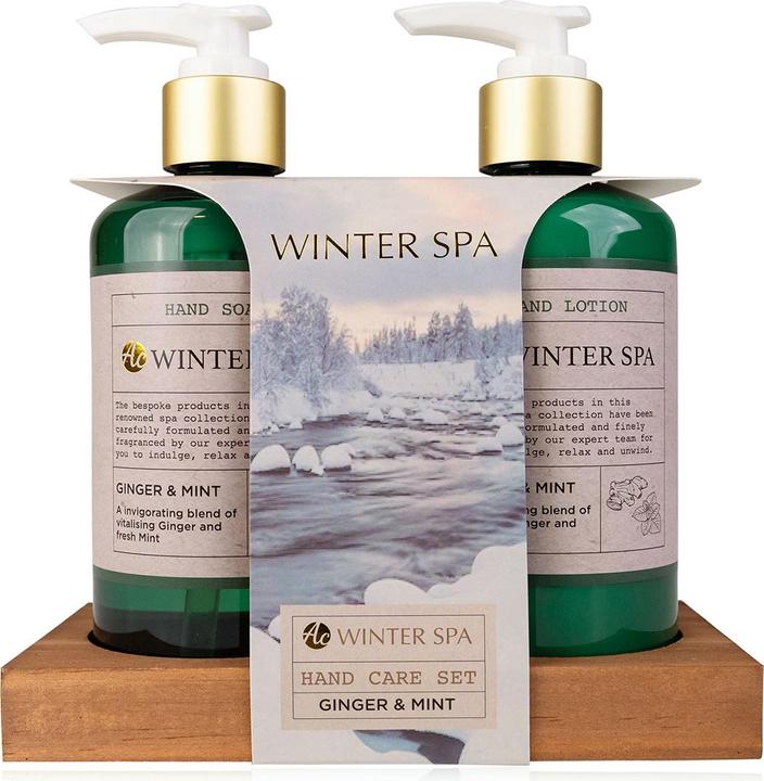 Accentra Geschenkset für Frauen WINTER SPA auf Holztray (Haarpflege set)