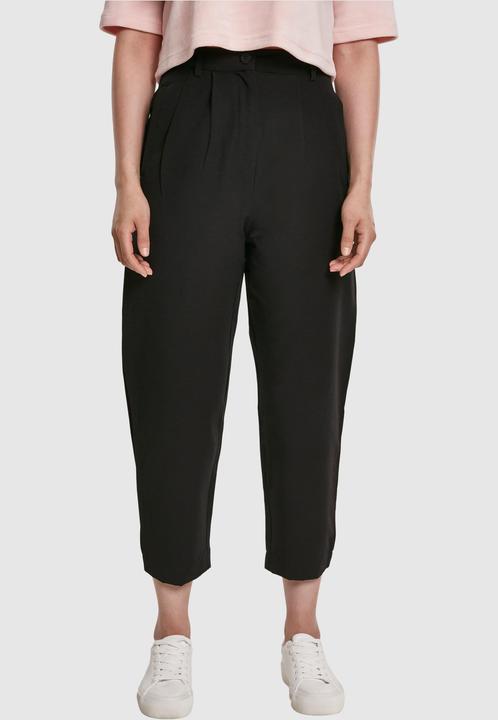 Actual product image Urban Classics Ladies High Waist Cropped Pants (S)