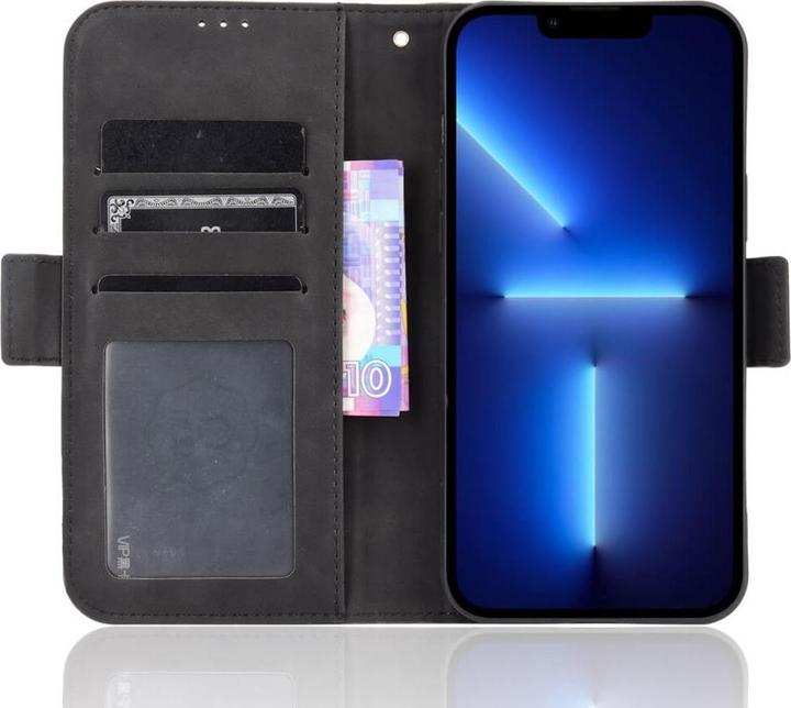 Produktbild Cover-Discount iPhone 14 - Etui mit vielen Kartenfächer schwarz (Apple iPhone 14)