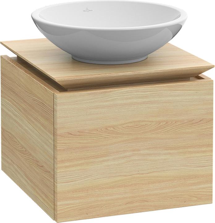 Villeroy & Boch Legato Waschtischunterschrank B565, 450x380x500mm, Waschtisch mittig, LED- Beleuchtu