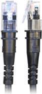 Produktbild PatchSee Patchkabel ThinPatch FTP CAT 6a schwarz 1,8m (U/UTP, CAT6a, 1.80 m)
