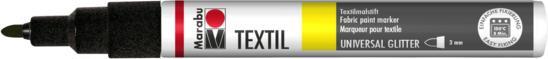 Produktbild Marabu Textilmarker "Textil Painter Glitter", schwarz (Gemischte Farben, 3 mm, 1 x)