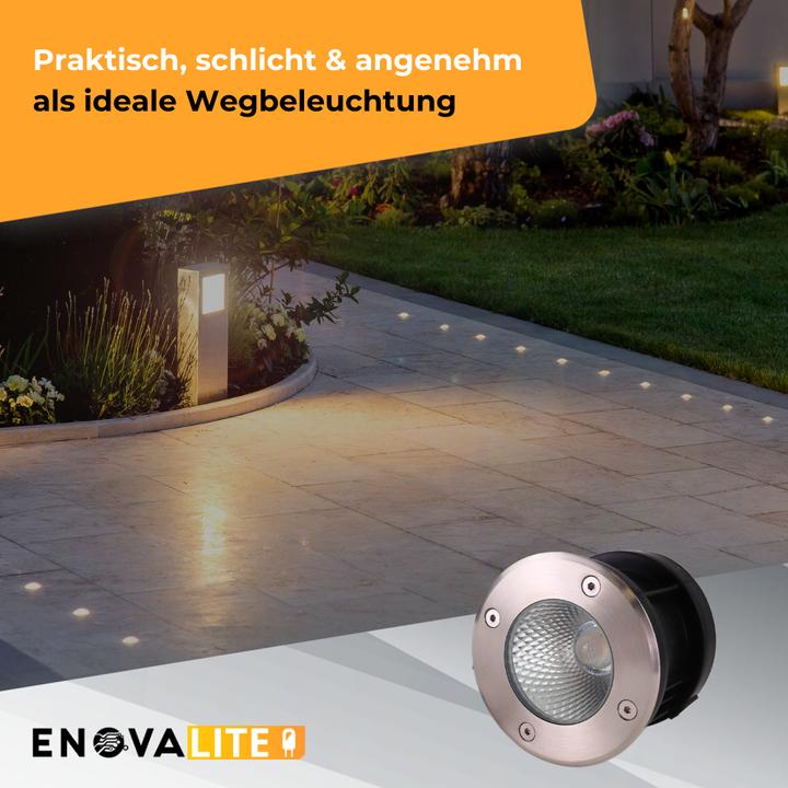 Immagine prodotto Enovalite Faretti da incasso a pavimento a LED (3600 lm, IP67)