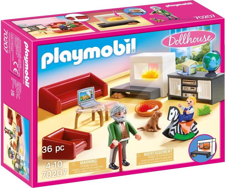 Playmobil Salle de séjour confortable (70207, Maison de poupée Playmobil)