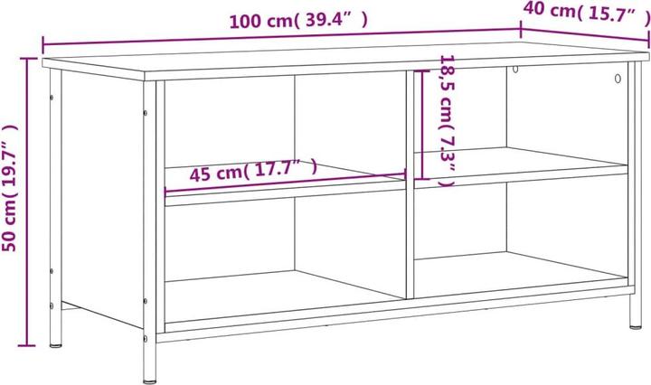 Actual product image VidaXL Clement (100 x 40 x 50 cm)