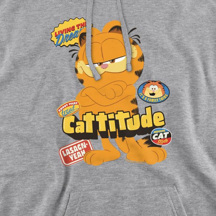 Immagine prodotto Garfield Cattitude Felpa con Cappuccio Uomo (M)