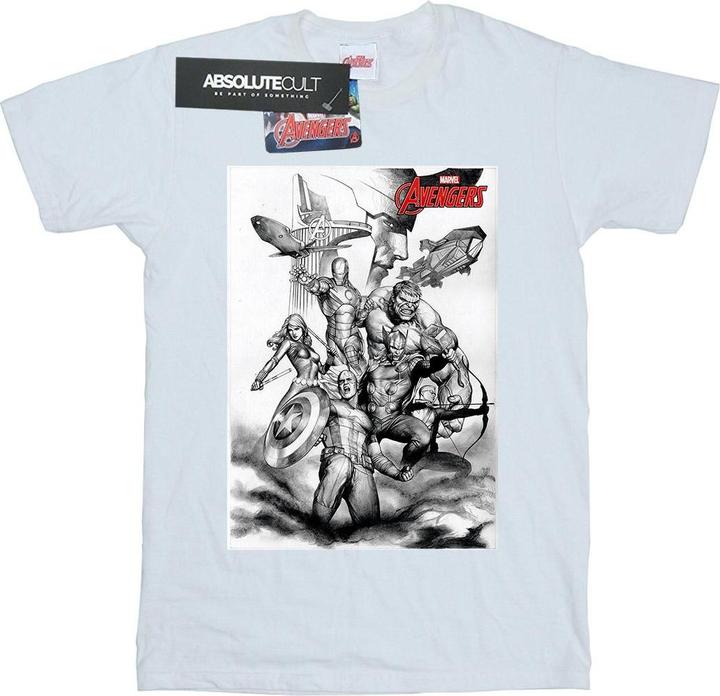 Avengers Assemble Team Sketch TShirt (S)