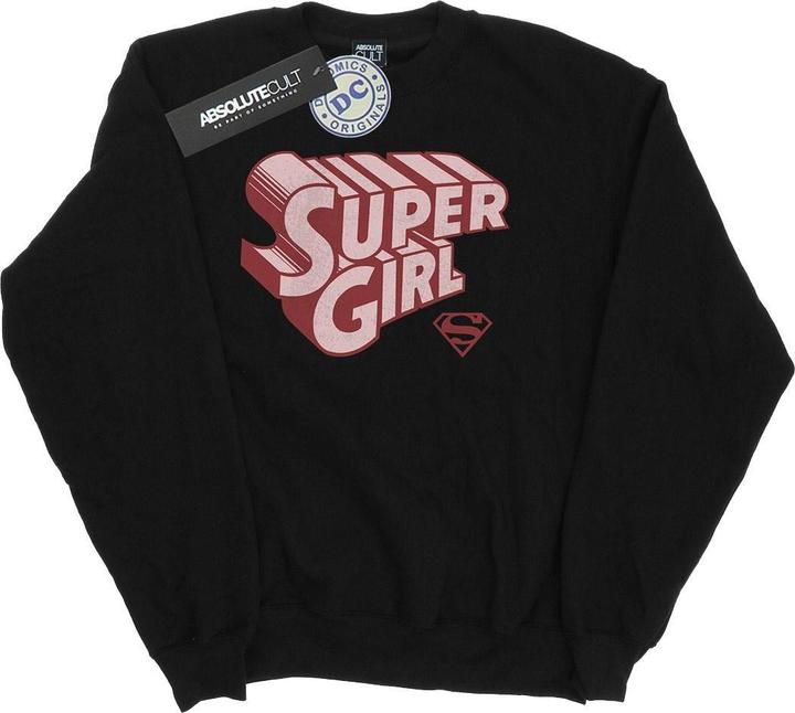 Produktbild Supergirl Retro Logo Sweatshirt Mädchen (140, 146)