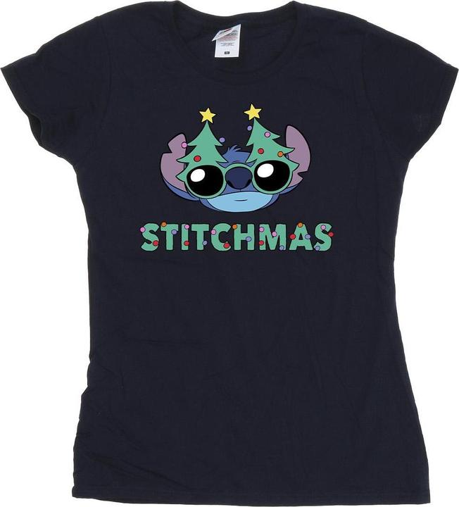 Disney Lilo & Stitch Stitchmas Glasses TShirt (M)
