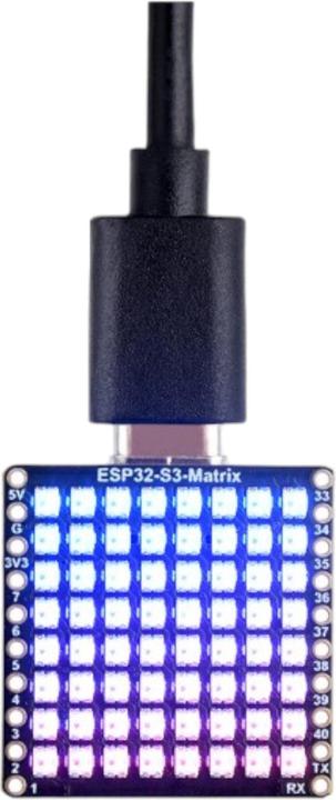 Actual product image Lilygo ESP32-S3 RGB-LED Matrix 8x8