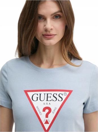 Actual product image Guess Damen T-Shirt Original Tee Blau (S)