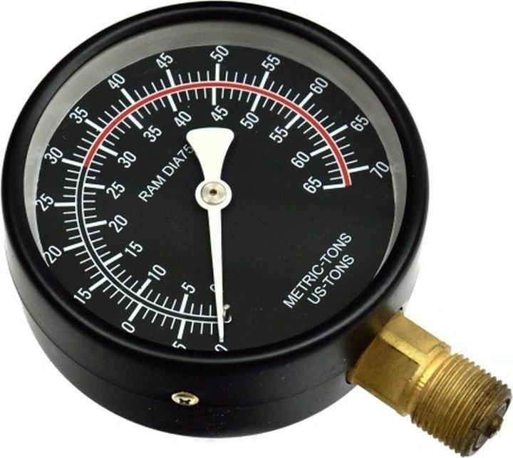 Actual product image GEKO Hydraulic pump for workshop press 30T, pressure gauge