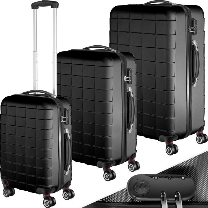 Actual product image tectake Trolley Set of 3 (98 l, M (50 - 90l), L (90 - 115l))