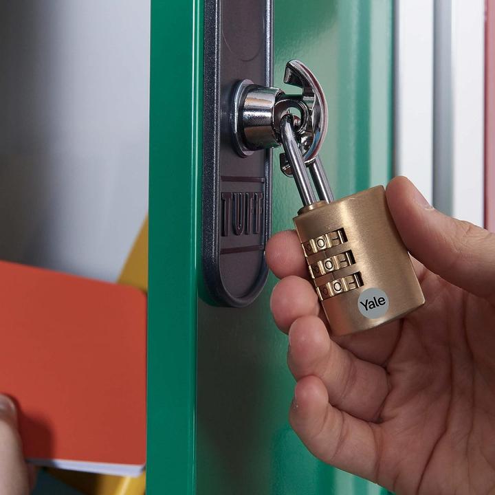 Actual product image Yale YE3CB/20/121/1/GO Padlock 20 mm Gold Combination lock