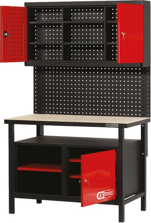 Produktbild KS Tools Erweiterungs-Rückwandsystem für Werkbänke, mit Schrank
