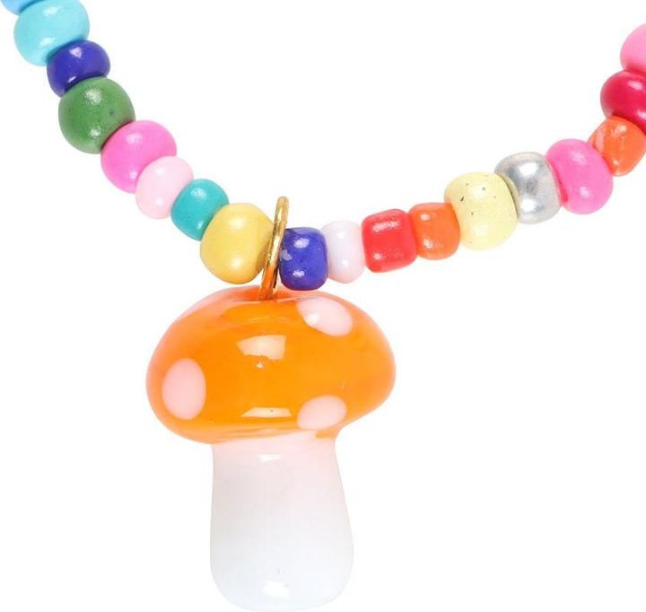 Produktbild Something Different Pilz Armband Charm Glas Perlenbesetzt (100% synthetisches Material)