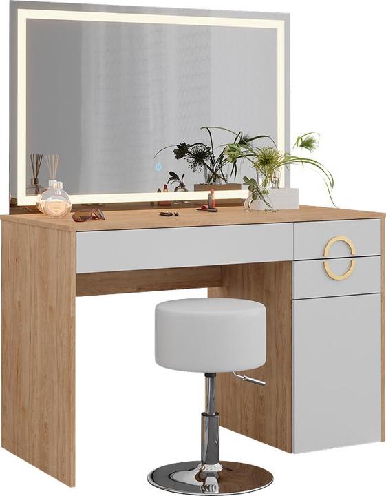 Produktbild Vicco Adela mit Hocker und Beleuchtung (115 x 55 x 76.5 cm)
