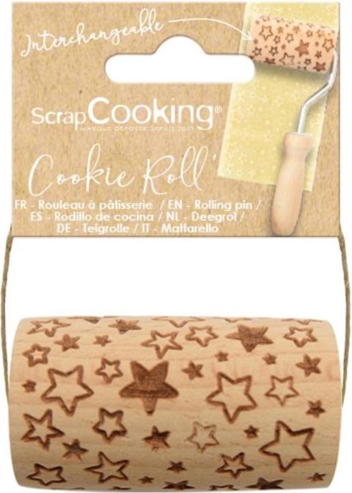 Produktbild ScrapCooking Teigrolle aus Holz geprägt, Stern