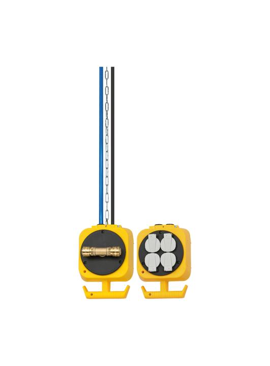 Produktbild Brennenstuhl Druckluft Pendel Stromverteiler PSV D 4/1 5m H05VV-F3G1.5 (4 x, CEE 7/3, 5 m)