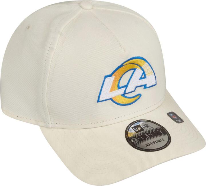Immagine prodotto New Era 9Forty Cappello con cornice ad A - Los Angeles Rams bianco cromo (Taglia unica)