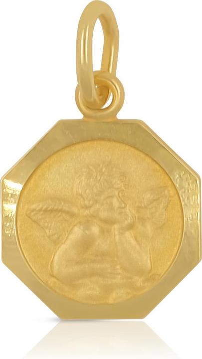 Produktbild Muau Pendant guardian angel yellow gold 750, 16x10mm (750/18K Gelbgold)