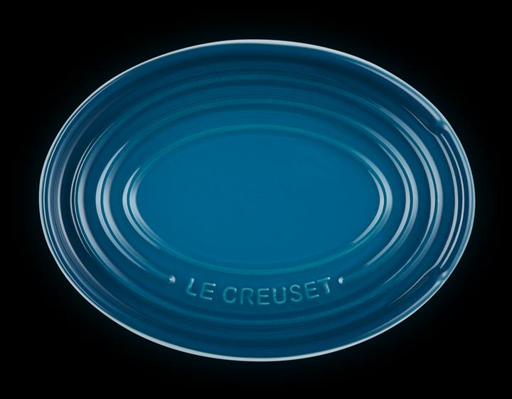 Actual product image Le Creuset Creuset ova stoneware spoon rest Deep Teal