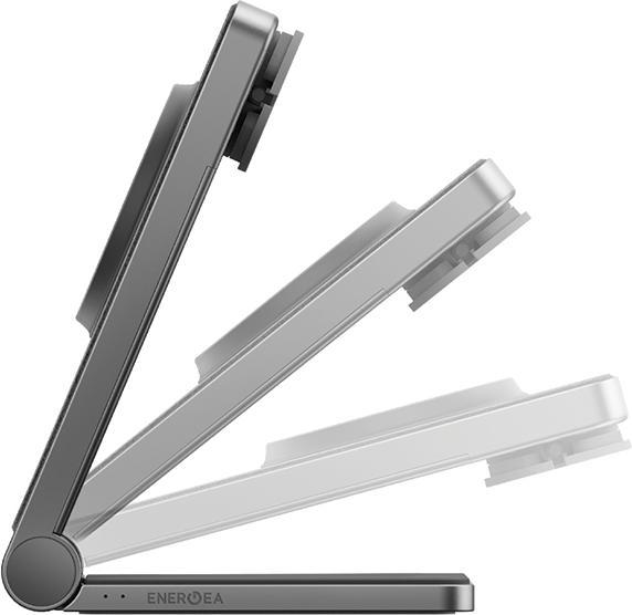 Actual product image Energea MagTrio składana ład. indukcyjna 3w1 15W Fast Charging szary/gunmetal MagSafe (15 W)