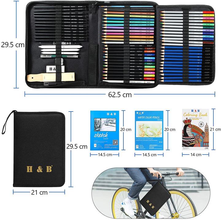 Actual product image H+B 75 piece drawing pencil set (75 x)