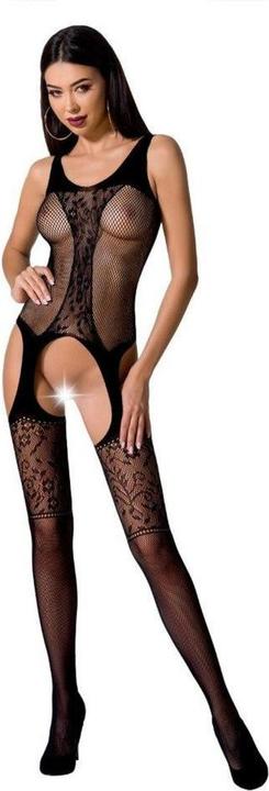 Passion Woman Bs072 Bodystocking Eine Gr?Sse Schwarz (One Size)