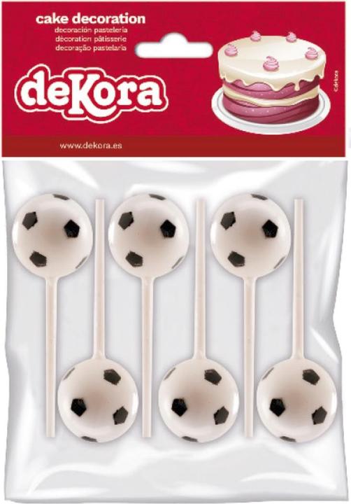 Image du produit Dekora Décoration de gâteau - Foot (4pcs)
