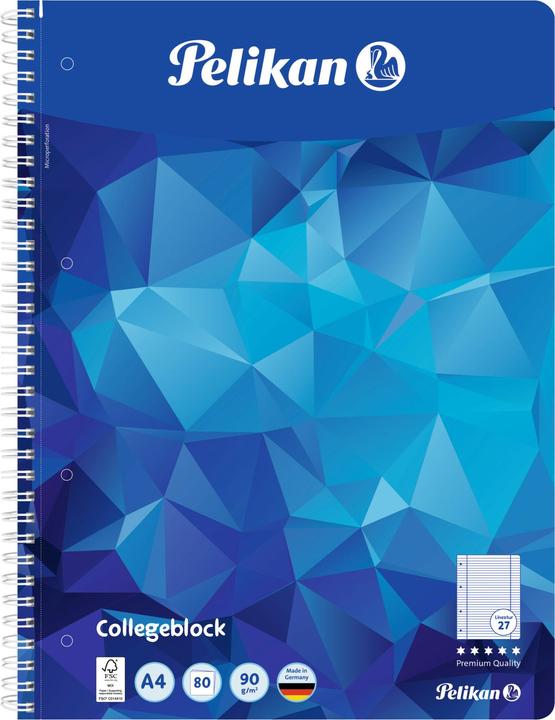 Image du produit Pelikan Bloc spirale (A4, À rayures)