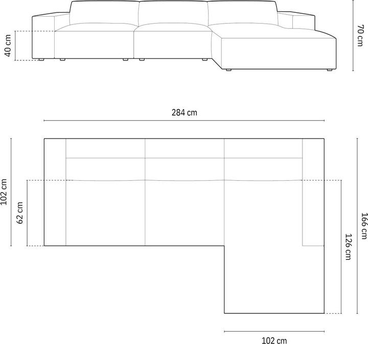 Actual product image Micadoni Jodie (Corner sofa)