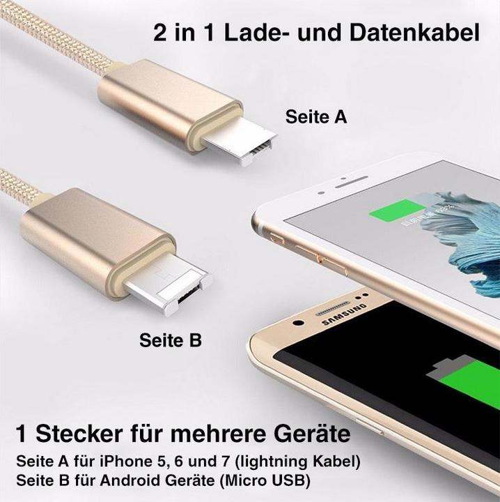 Produktbild NIC Lightning – Micro B (1 m, USB 3.0)