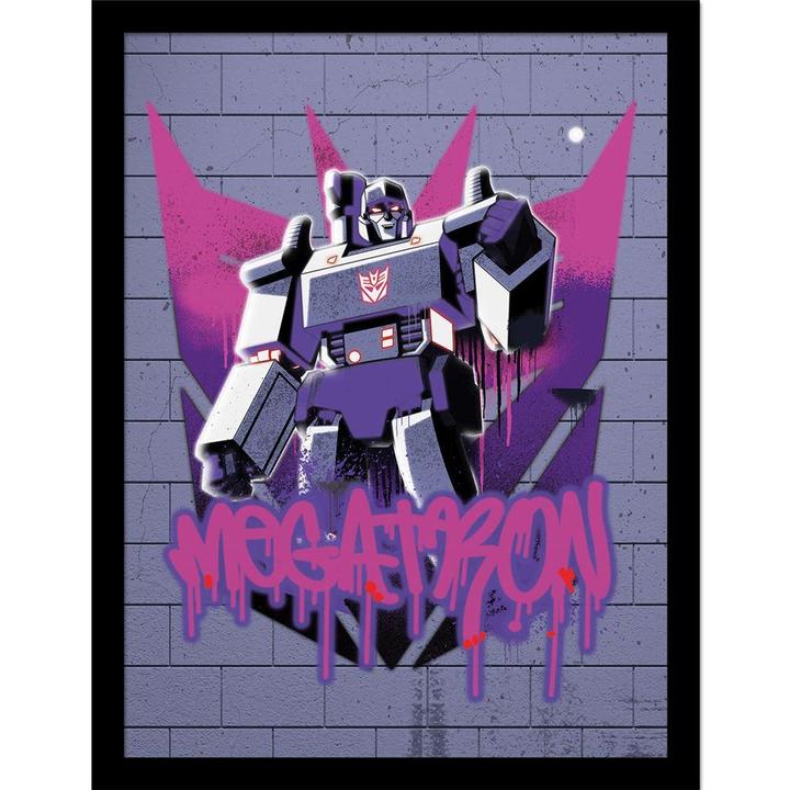 Actual product image Transformers Graffiti Megatron Framed Poster (40 x 30 cm)