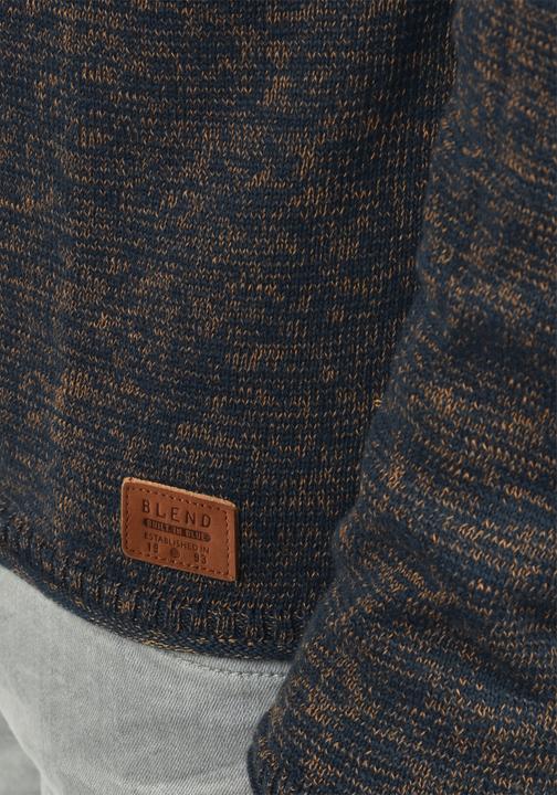 Actual product image Blend Dan Men's Jumper Knit Pullover With O-Neck Flecked (L)
