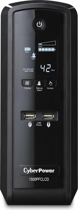 Actual product image Cyberpower CP1500EPFCLCD (1500 VA, 900 W, Line-interactive UPS)