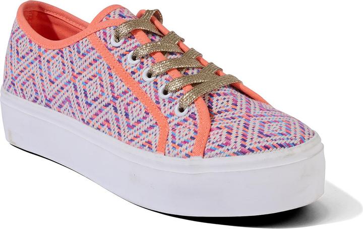 Actual product image Joe Browns Aztec Patterned Chunky Platform Trainers (39)
