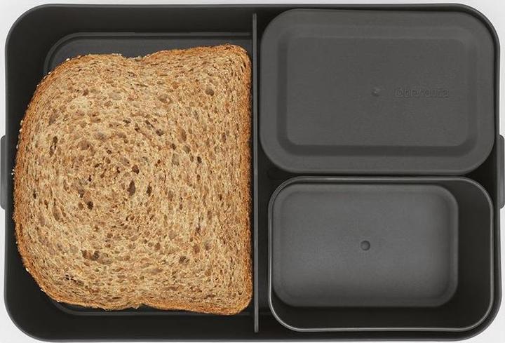 Image du produit Brabantia Boîte à lunch Make & Take 25.5 x 16.7 x 6.2 cm, Gris foncé