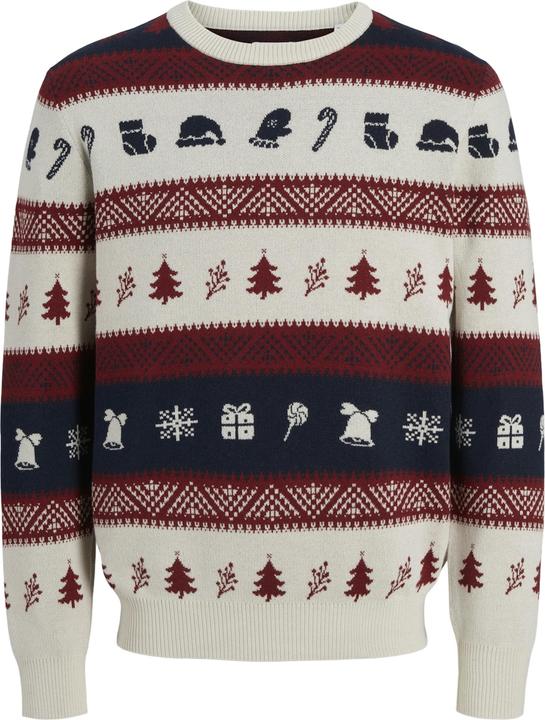 Jack & Jones Jjxmas Snowball Knit Crew Neck (S)