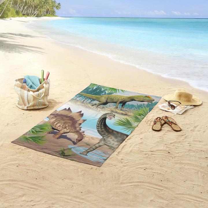 Immagine prodotto Good Morning Telo da spiaggia "Dino (75 x 150 cm)