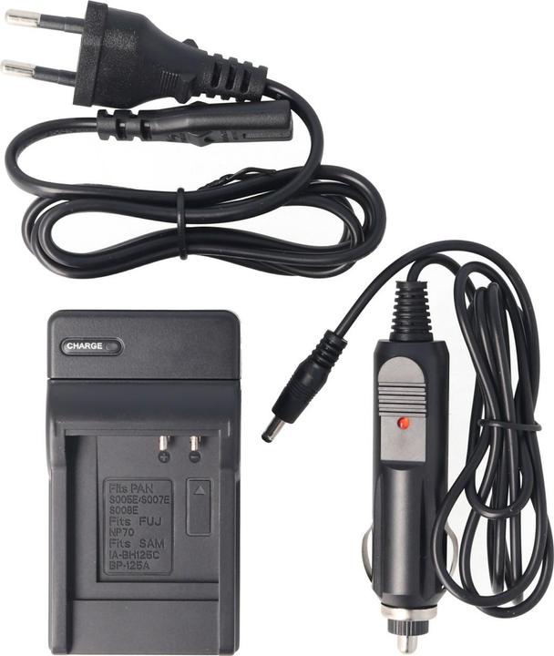 Produktbild AccuCell Akku-Ladegerät Panasonic DMC-FX, DMC-LX, CGA-S005, DSLR (Kamera Akku Ladegerät)