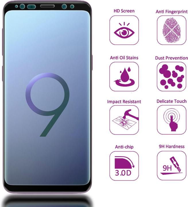 Produktbild Nalia Schutzglas (1 Stück, Samsung Galaxy S9)