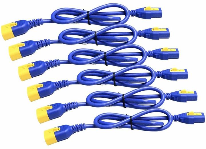 Produktbild APC Power Cord Kit (6 ea), Locking C13 to C14, color Cord Length (), Extension Cable