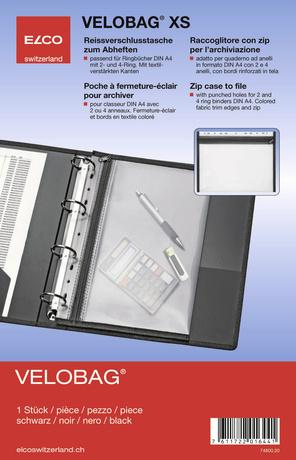 Actual product image Elco Zipper bag Velobag (A4, 10 x)