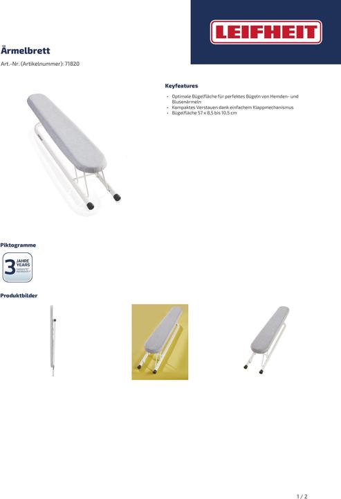 Actual product image Leifheit Sleeve board (57 x 10.5 cm)