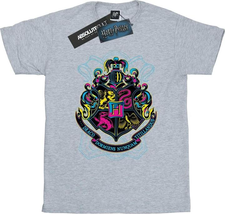 Neon Hogwarts Crest TShirt Jungen